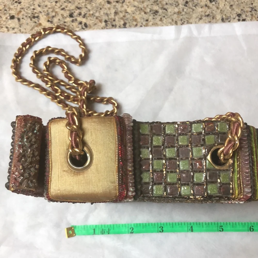 Mary Frances Vintage Collectible Elephant Box Shoulder Crossbody Bag, Rare Find